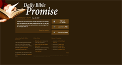 Desktop Screenshot of dailybiblepromise.com