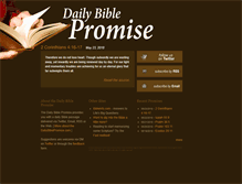 Tablet Screenshot of dailybiblepromise.com